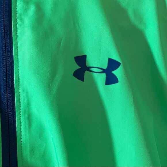 Sackpack Full Zip Jacket windbreaker neon green and blue youth large NWOT - Picture 16 of 16